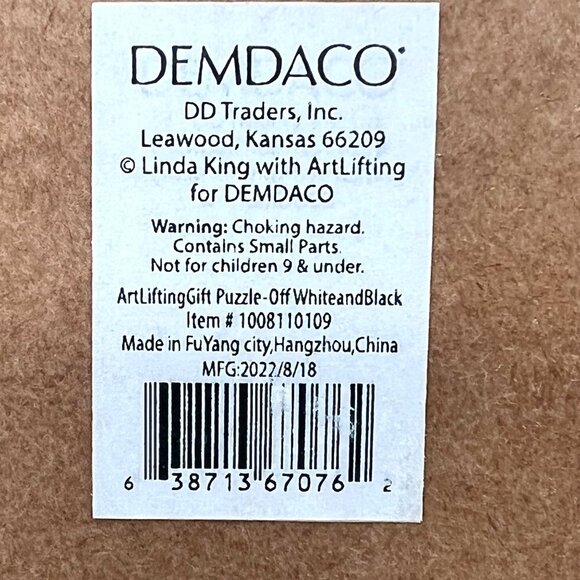 Artlifting Jigsaw Puzzle By Demdaco 120 Pieces Off-White Black 8"x10" Linda King - Picture 4 of 9